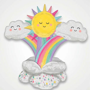 Cheerful Rainbow & Sunshine AirLoonz Balloon