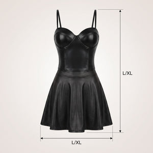 Sleek Black Halloween Corset L/XL