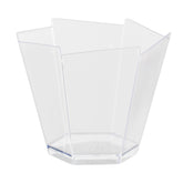 3.3 Oz. Clear Hexagon Mousse Cups With Mini Spoons | 100 Count