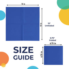 Dark Blue Luncheon Napkins - 6.75 in. | 1800 Count