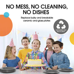 7 In. Silver Plastic Plates | 100 Count