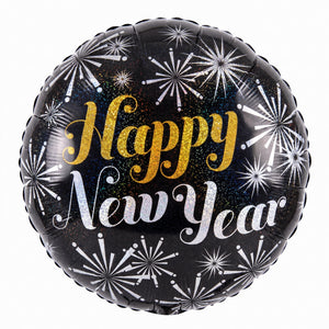 18-Inch Holographic New Year’s Eve Foil Balloon
