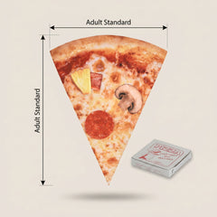 Pizza Slice Costume Adult Tunic - Funny Halloween Food Costume with Photorealistic Print, Easy Slip-On One Size for Men - Adult One Size
