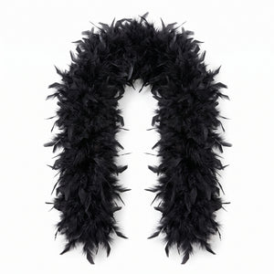 Elegant Black Feather Boa - 72" Costume Accessory