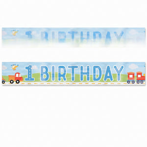 On the Road 1st Birthday Celebration Banner
