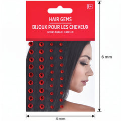 Radiant Red Hair Gems - 50 Piece Set
