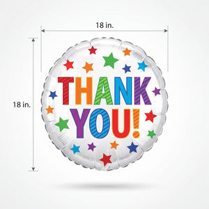 Colorful "Thank You" 18-Inch Foil Balloon