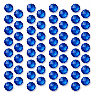 Royal Blue Hair Gems Set - 50 Pieces