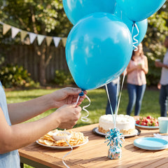 Caribbean Blue 12" Latex Balloons - 72 Pack