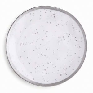 Elegant Silver Melamine Lunch Plate - 8.35"