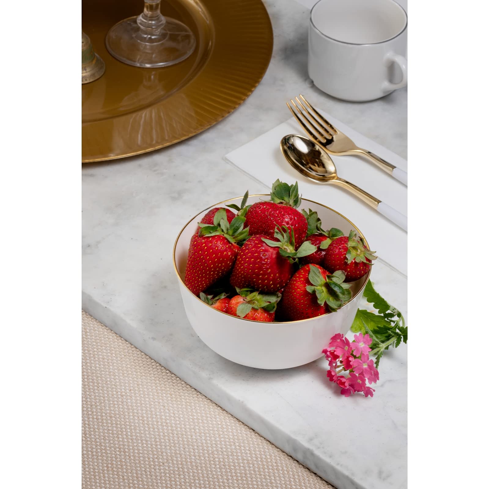 Flora Design Plastic Bowls | 10 Count
