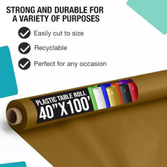 40 In. x 100 Ft. Gold Table Roll | Case of 6