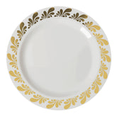 10.25 In. Gold Splash Design Plates | 10 Count