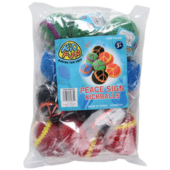 Peace Sign Kickballs - 12 Count