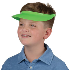 Neon Plastic Visors - 12 Count
