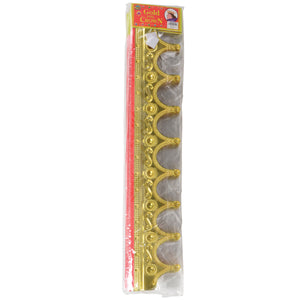 Adult Gold Foil Crowns - 12 Count