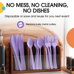 Heavy Duty Lavender Plastic Knives - 7.75 in. | Case of 1200