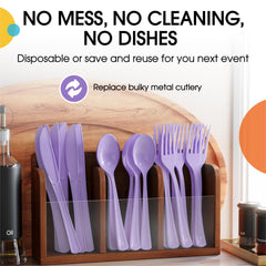 Heavy Duty Lavender Plastic Spoons | Case of 1200