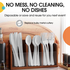Heavy Duty White Plastic Knives - 7.75 in. | Case of 1200