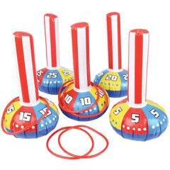 Inflatable Ring Toss Game/1 Set - 10 Count