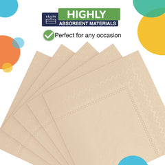 Ivory Beverage Napkins - 4.75 In. X 4.75 In. | 1800 Count