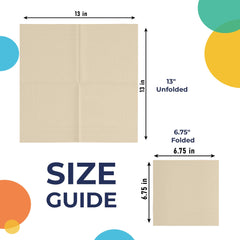 Ivory Luncheon Napkins - 6.75 in. | 1800 Count