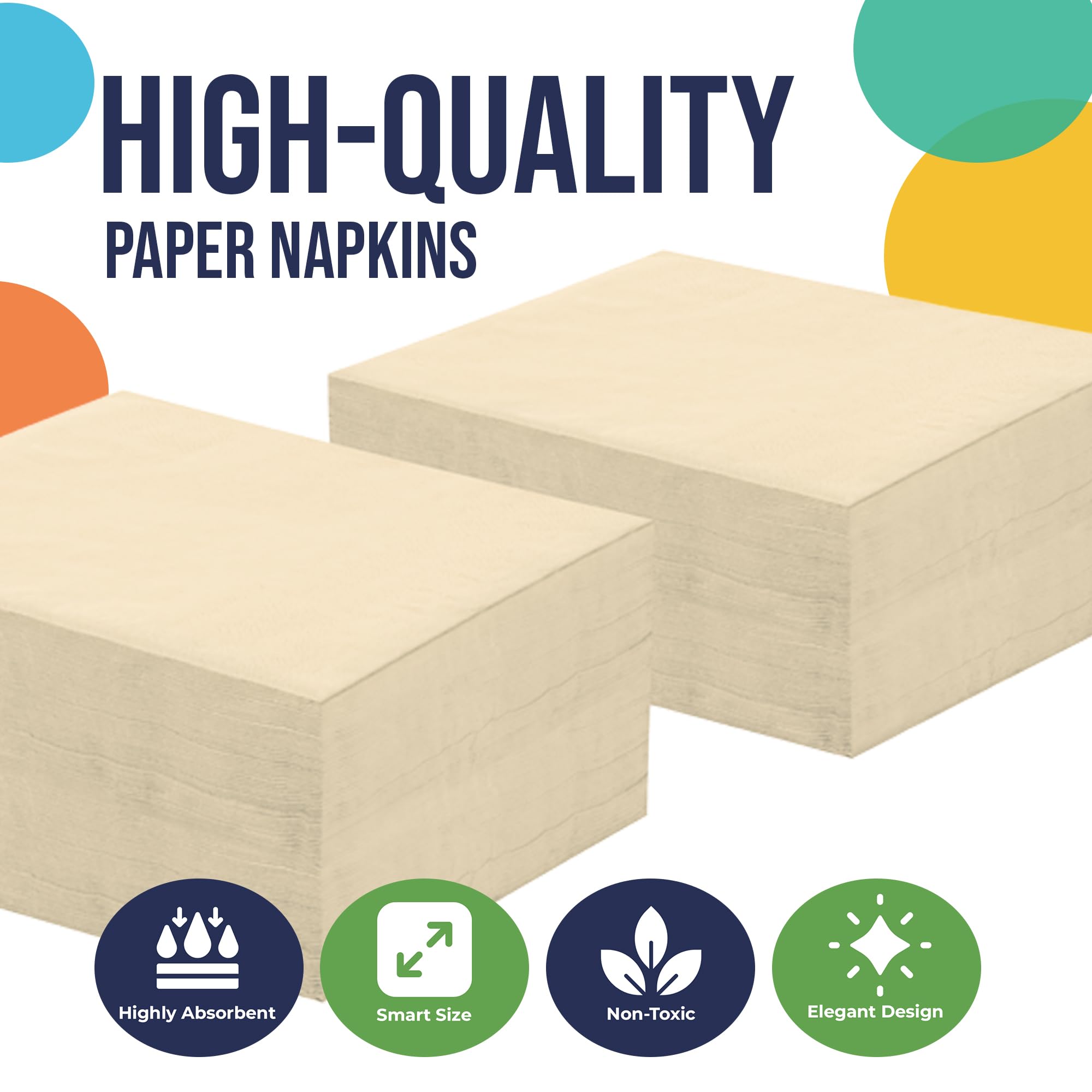 Ivory Luncheon Napkins | 50 Count