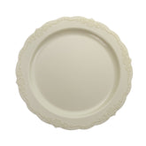 7.5 In. Ivory Victorian Design Plates | 20 Count