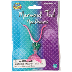 Mermaid Tail Necklaces - 12 Count