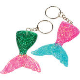 Mermaid Tail Keychains/8 Per Pkg - 8 Count