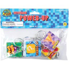 Power Up Keychains - 12 Count