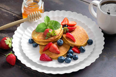 8.5 In. Scalloped Paper Plates - Snow | 10 Count