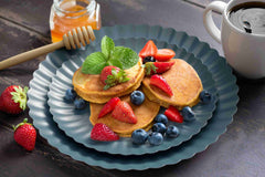 8.5 In. Scalloped Paper Plates - Slate Blue | 10 Count