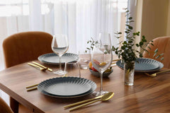 8.5 In. Scalloped Paper Plates - Slate Blue | 10 Count