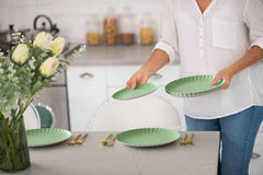 Scalloped Paper Plate Combo 20/20 - Matcha