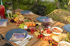 8.5 In. Scalloped Paper Plates - Slate Blue | 10 Count