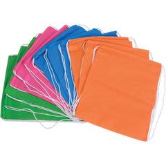 Neon Drawstring Backpacks - 12 Count