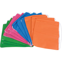 Neon Drawstring Backpacks - 12 Count