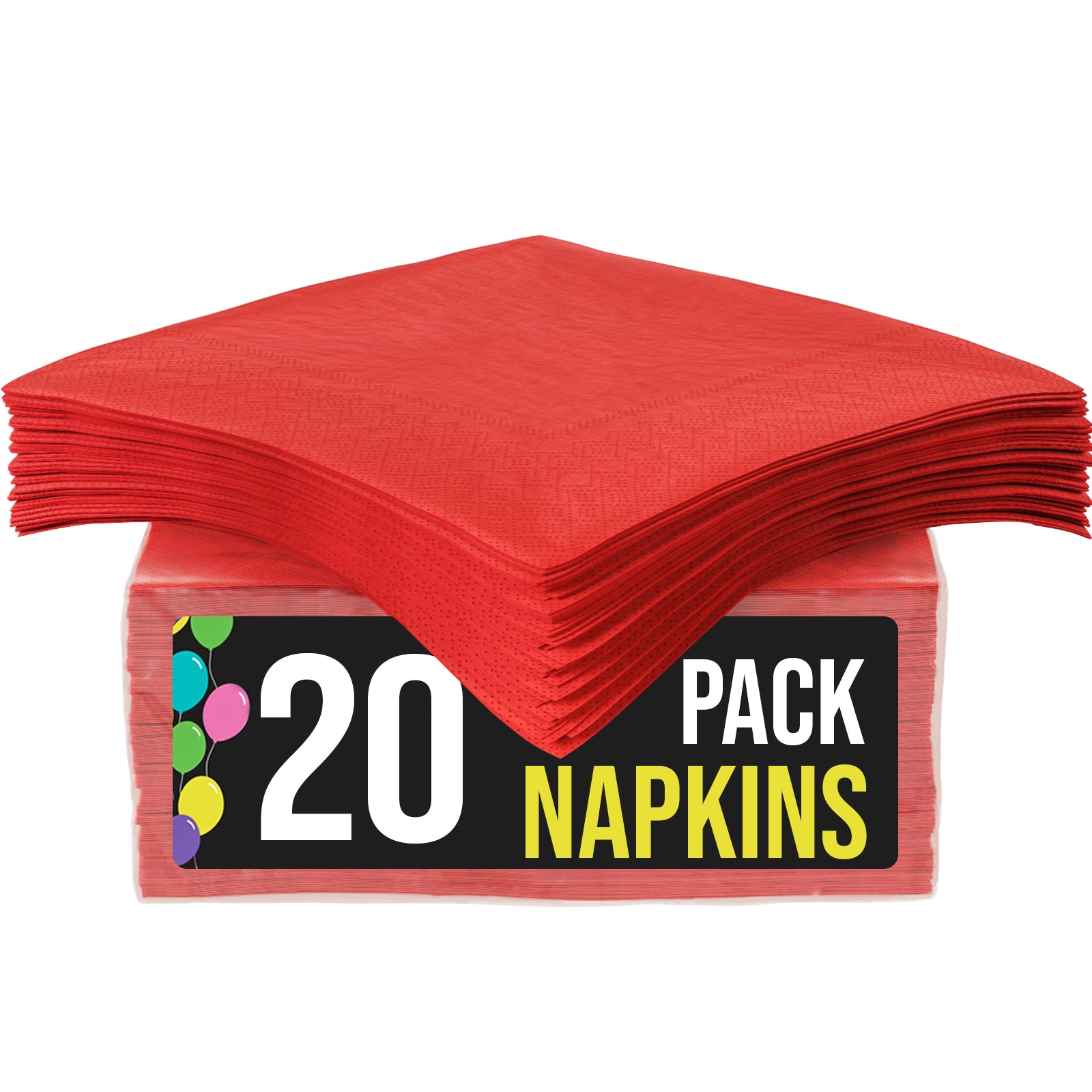 Red Luncheon Napkins | 20 Count