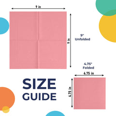 Pink Beverage Napkins | Case of 3600