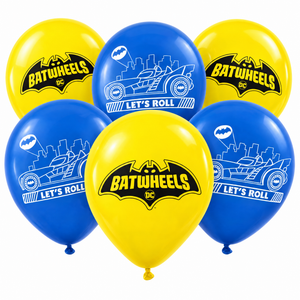 Batwheels Latex Balloons - 12" | 6 Count