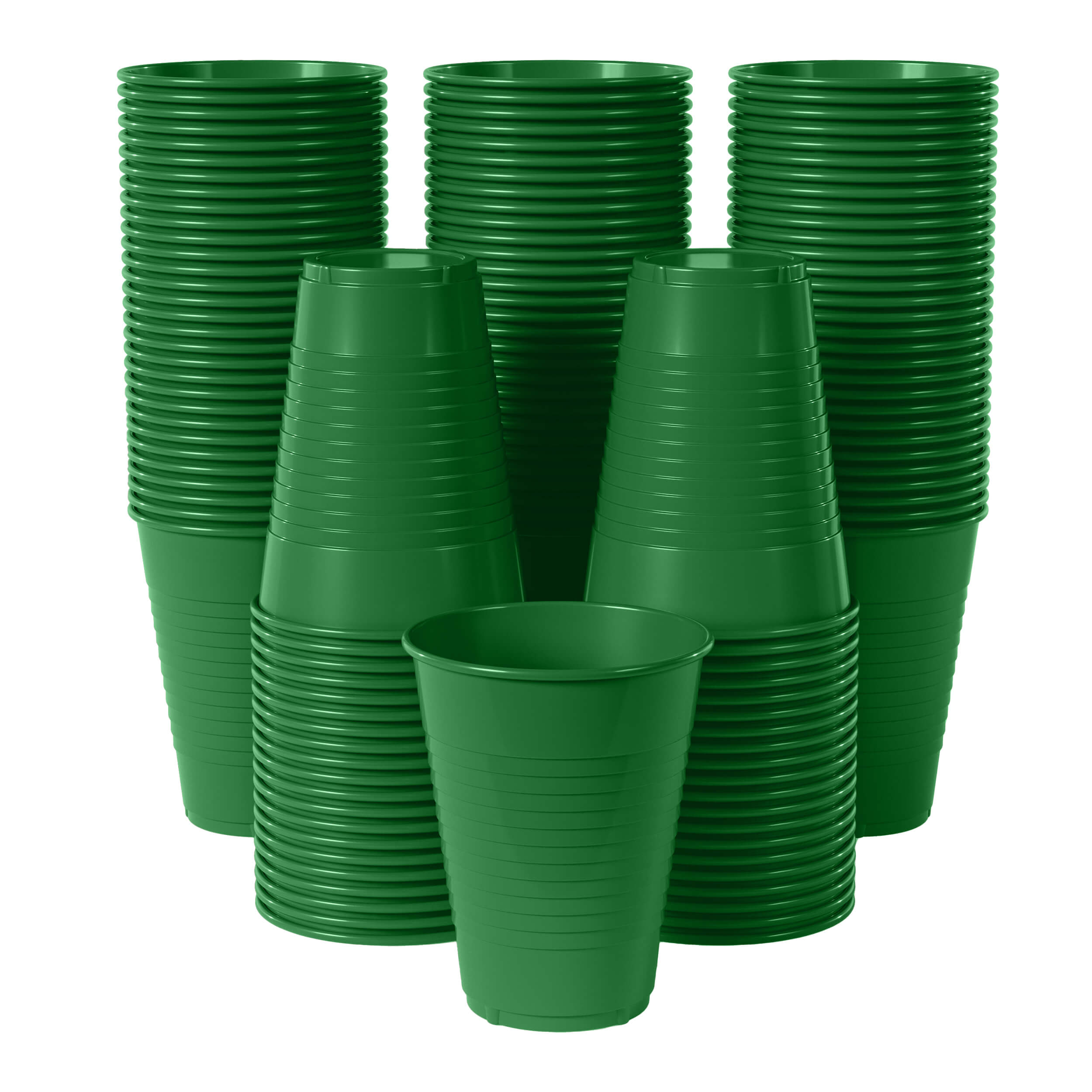 12 Oz. Emerald Green Plastic Cups | 50 Count
