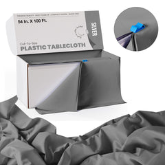 54 in. x 100 Ft. Cut To Size Table Roll | Silver