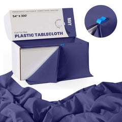 54 In. x 300 Ft. Cut To Size Table Roll | Navy | Case of 4