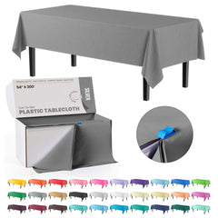 54 In. x 300 Ft. Cut To Size Table Roll | Silver | Case of 4
