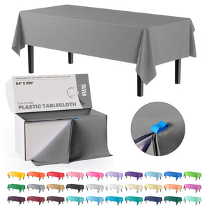 54 In. x 300 Ft. Cut To Size Table Roll | Silver