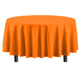 Round Orange Table Cover