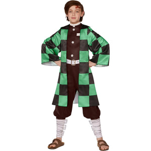 Demon Slayer Tanjiro Halloween Costume - Adult S (34-36)