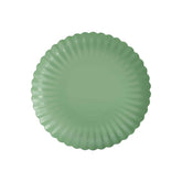 8.5 In. Scalloped Paper Plates - Matcha | 10 Count