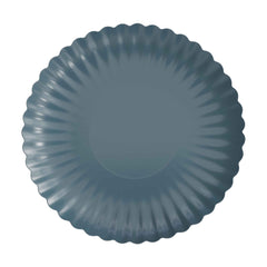 10.5 In. Scalloped Paper Plates - Slate Blue | 10 Count